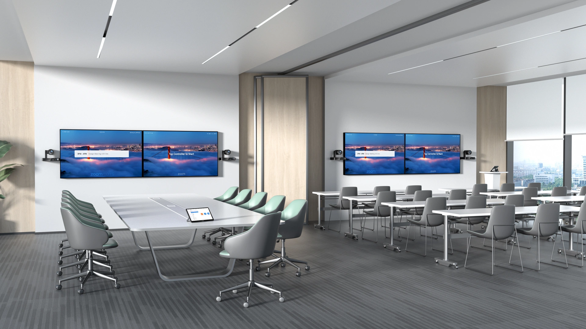 Divisible Meeting Room Yealink’s certified Zoom Rooms solutions